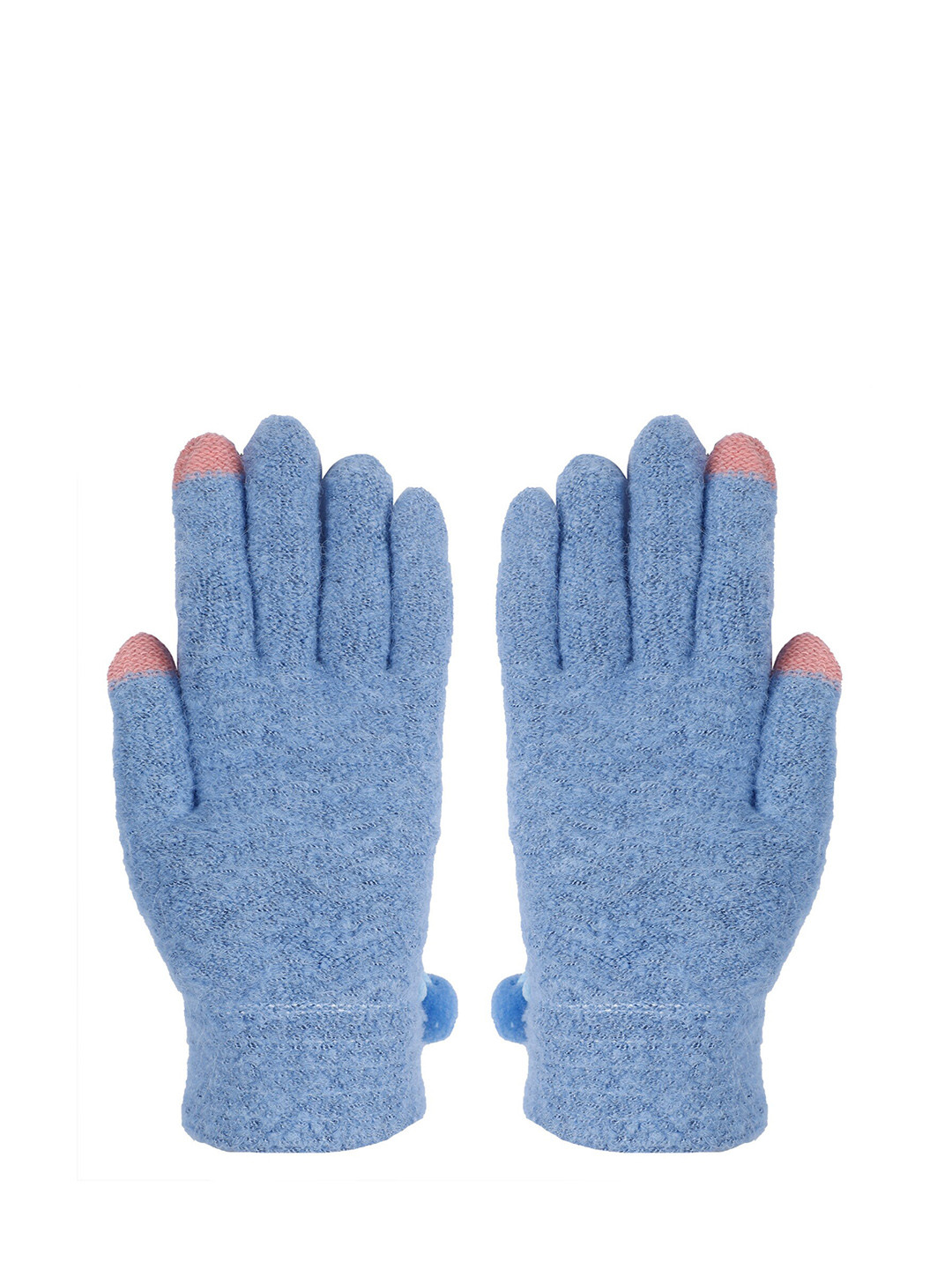 

LOOM LEGACY Women Solid Hand Gloves, Blue
