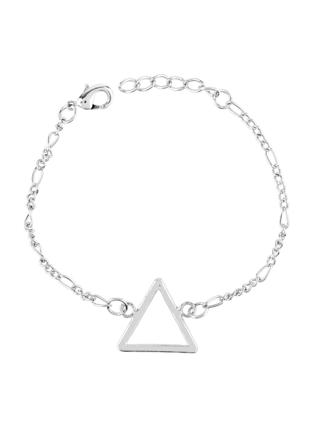 

Efulgenz Women Crystals Rhodium-Plated Link Bracelet, Silver