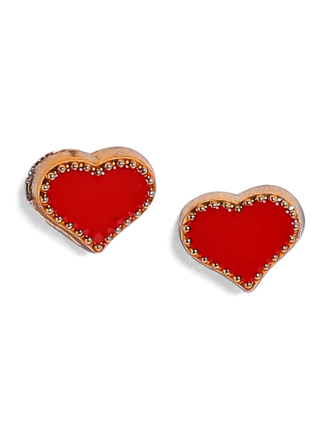 

EL REGALO Red Set of 36 Geometric Studs Earrings