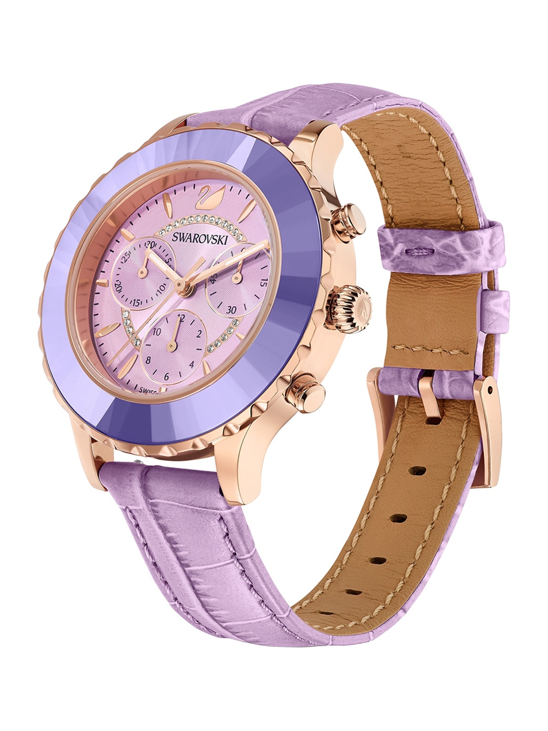 

SWAROVSKI Women Octea Lux Chrono Ls Mau Viol Pro, Purple