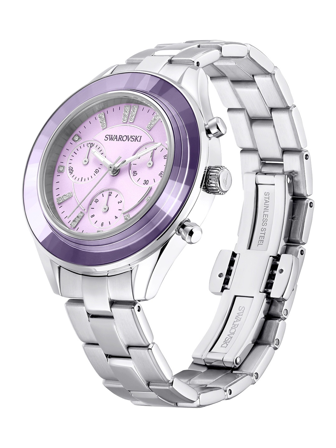 

SWAROVSKI Women Octea Lux Sport 37mm Sil Viol Sts, Purple