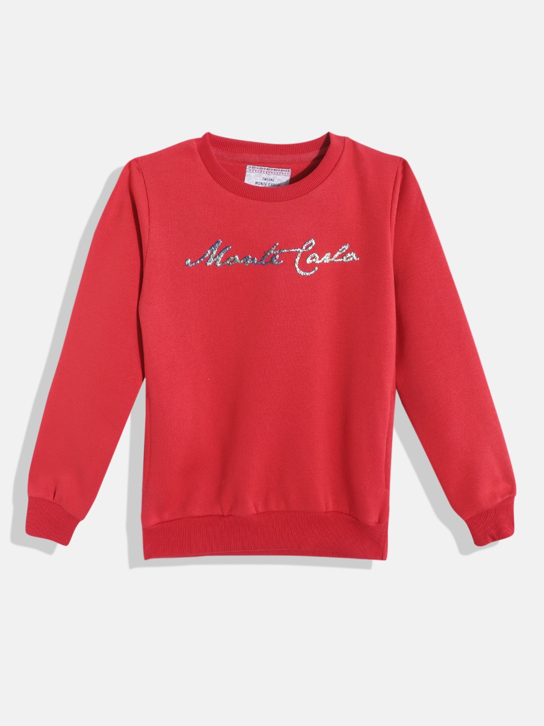 

Monte Carlo Girls Red Brand Logo Printed Sweatshirt
