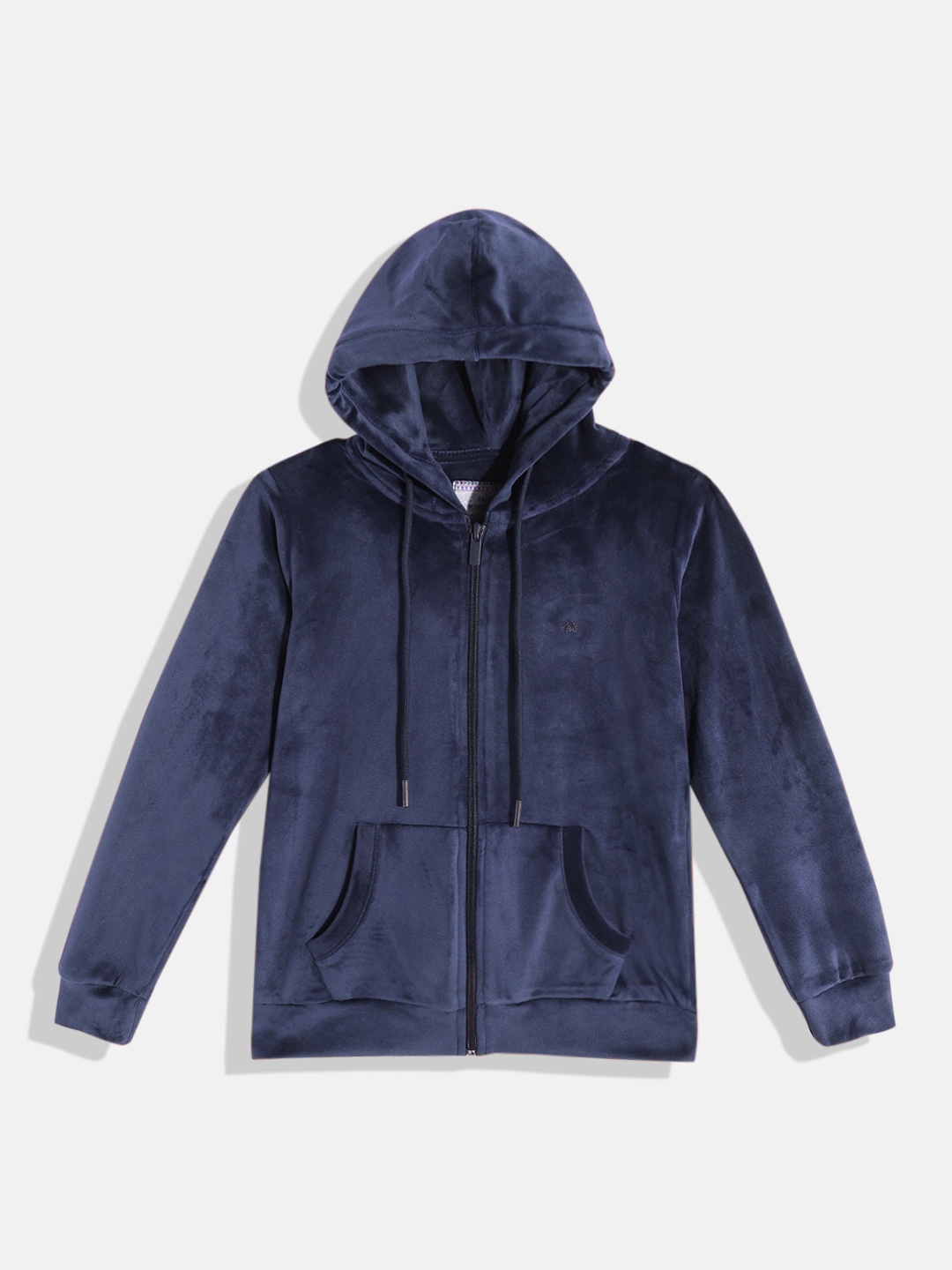 

Monte Carlo Girls Navy Blue Solid Hooded Sweatshirt