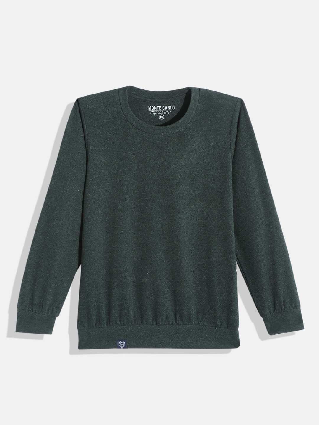 

Monte Carlo Boys Teal Green Solid Sweatshirt