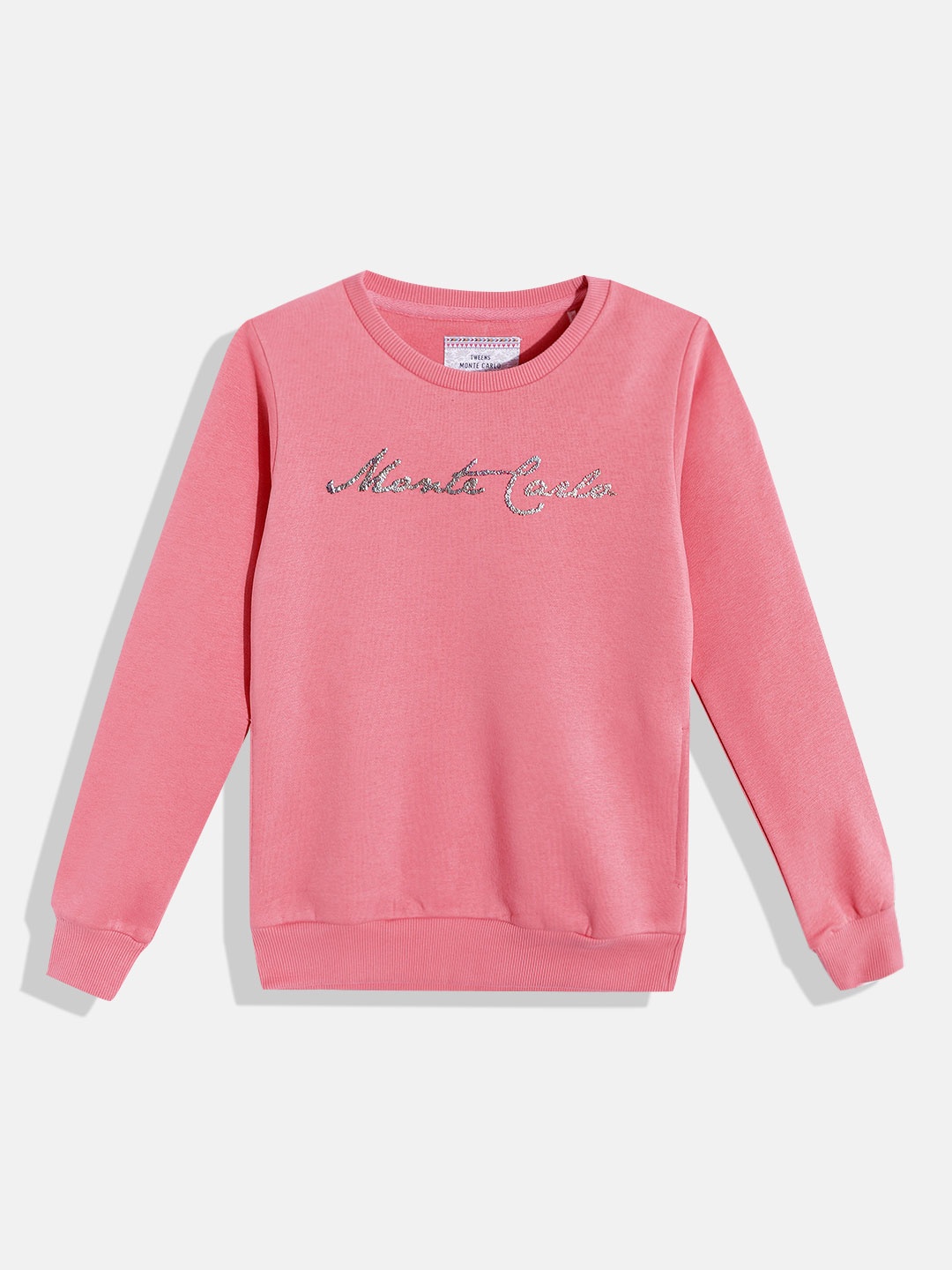 

Monte Carlo Girls Pink Brand Logo Printed Sweatshirt