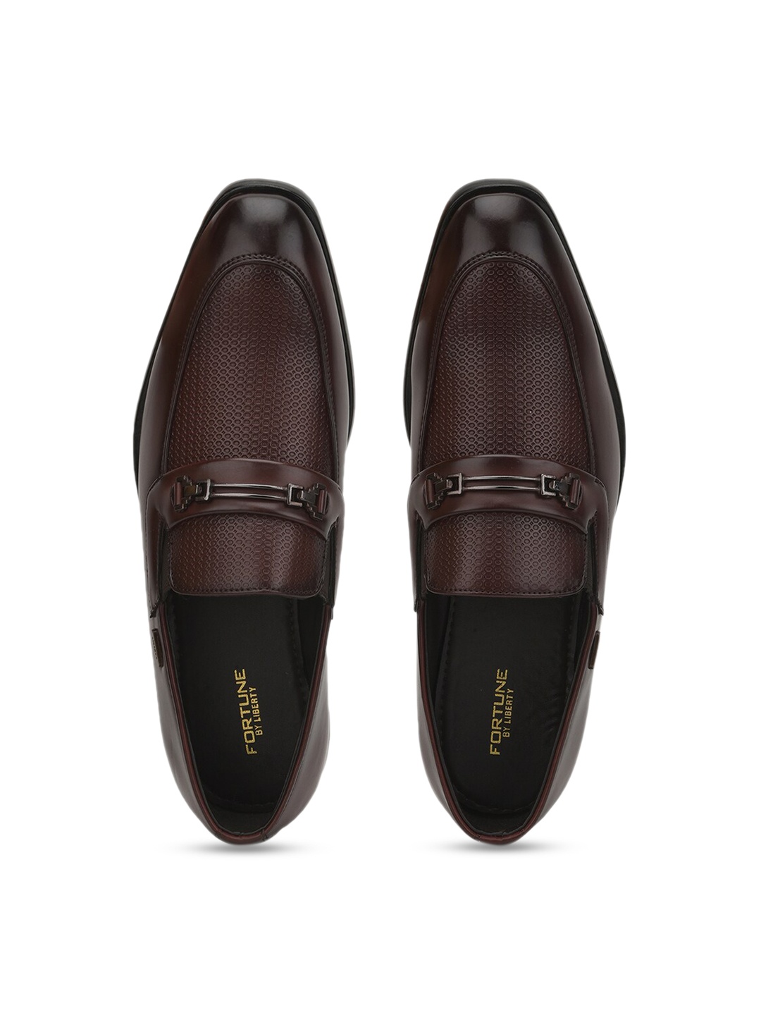

Liberty Men Solid Formal Slip-On Shoes, Brown