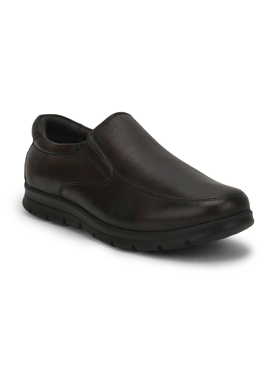 

Liberty Men Solid Leather Formal Slip-Ons, Brown