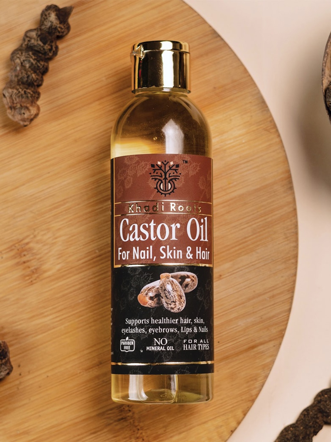 

Khadi Roots Set Of 3 Castor Oil, Transparent