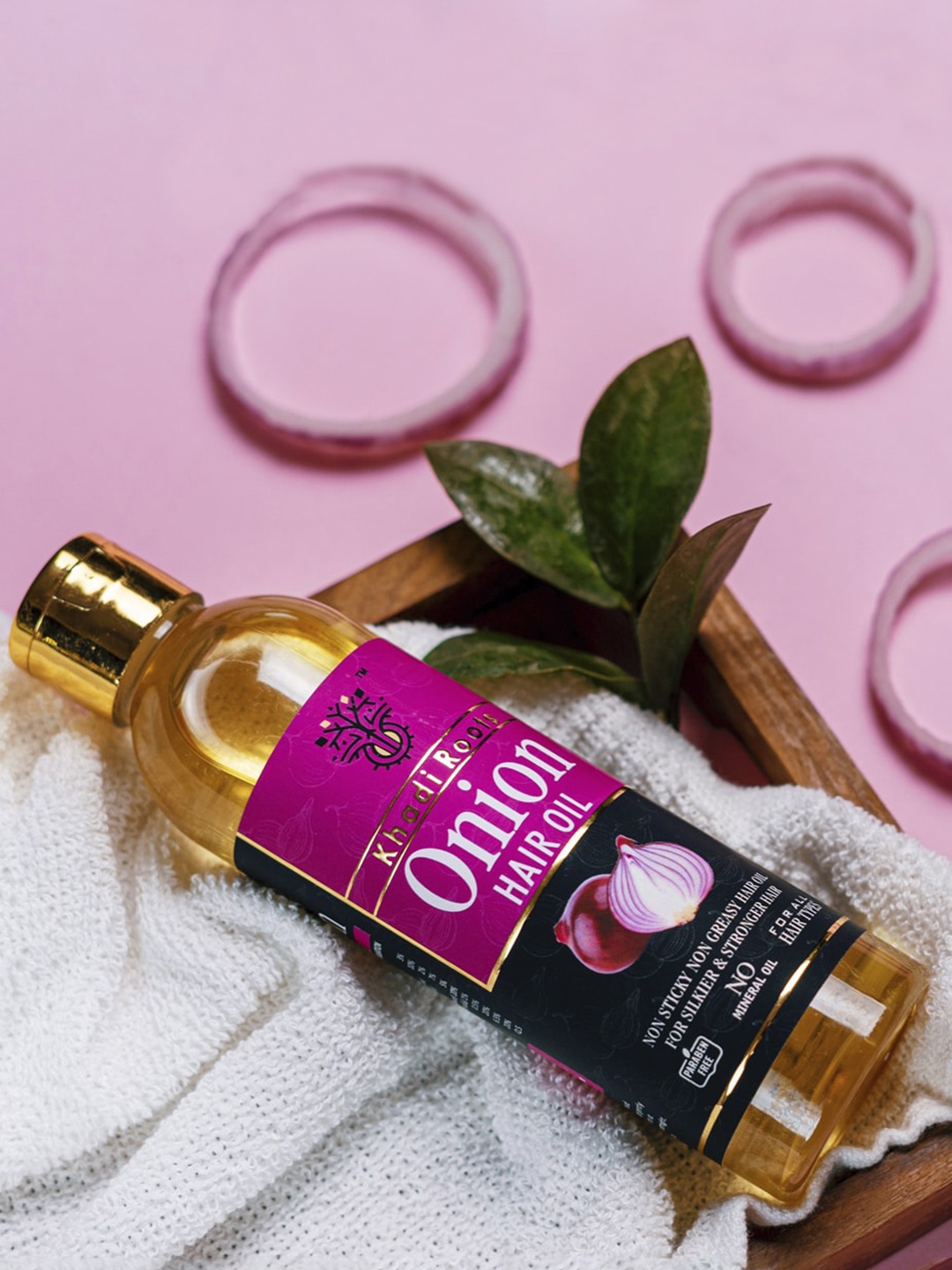 

Khadi Roots Set Of 3 Onion Hair Oil, Transparent
