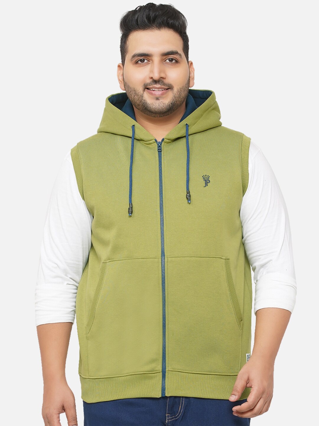 

John Pride Men Plus Size Hooded Sweatshirt, Olive