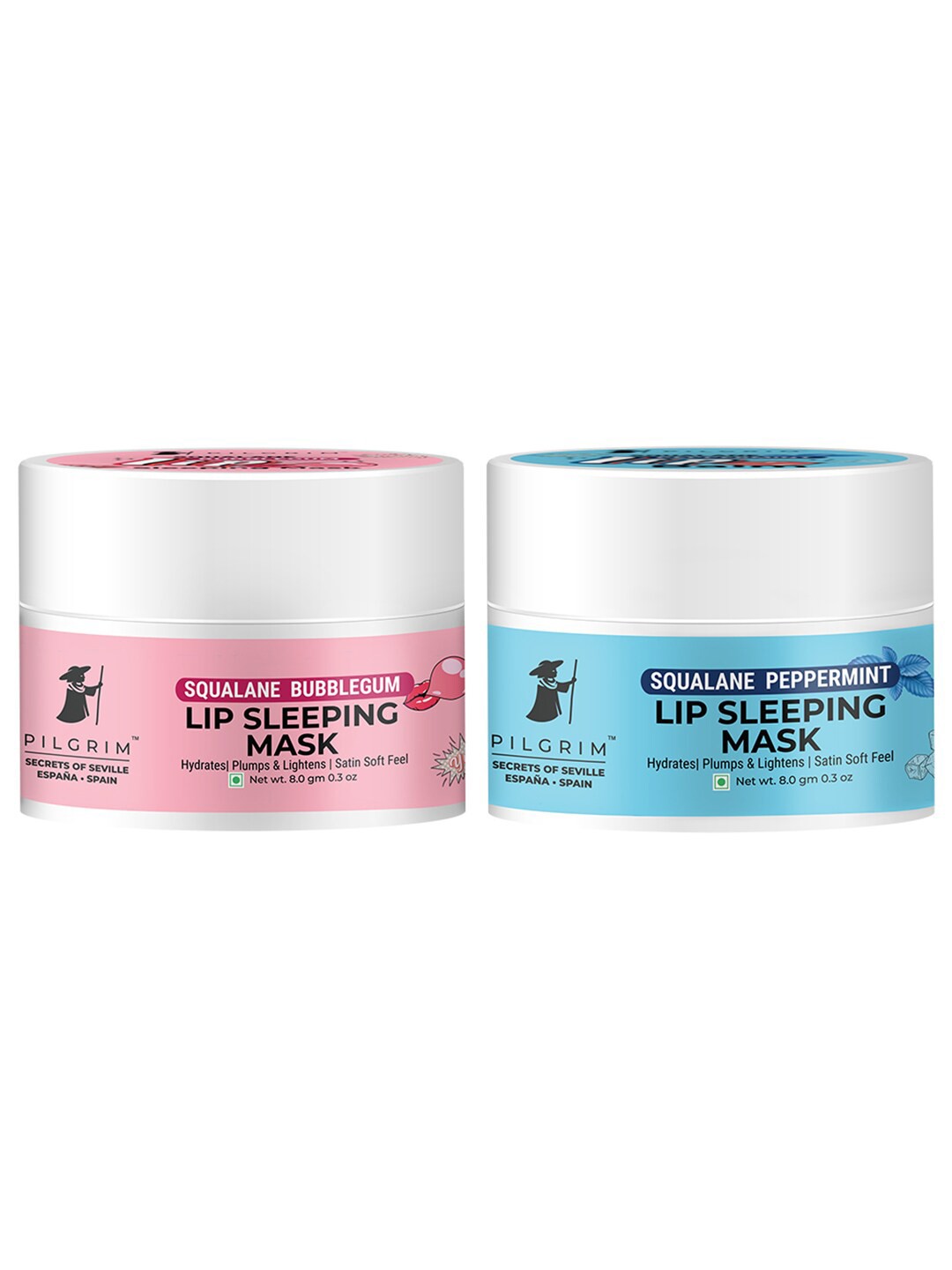

Pilgrim Lip Plumping Sleeping Mask Combo from Dark Dry & Chapped to Hydrated & Soft Lips, Pink