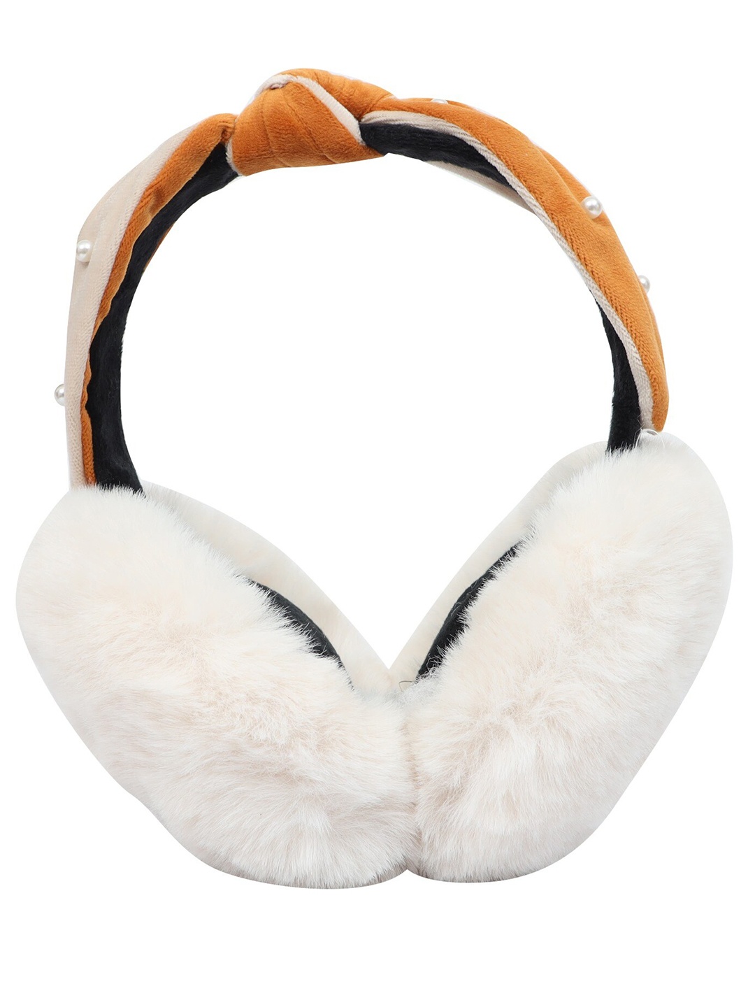 

FabSeasons Unisex Kids Fur Hairband, White