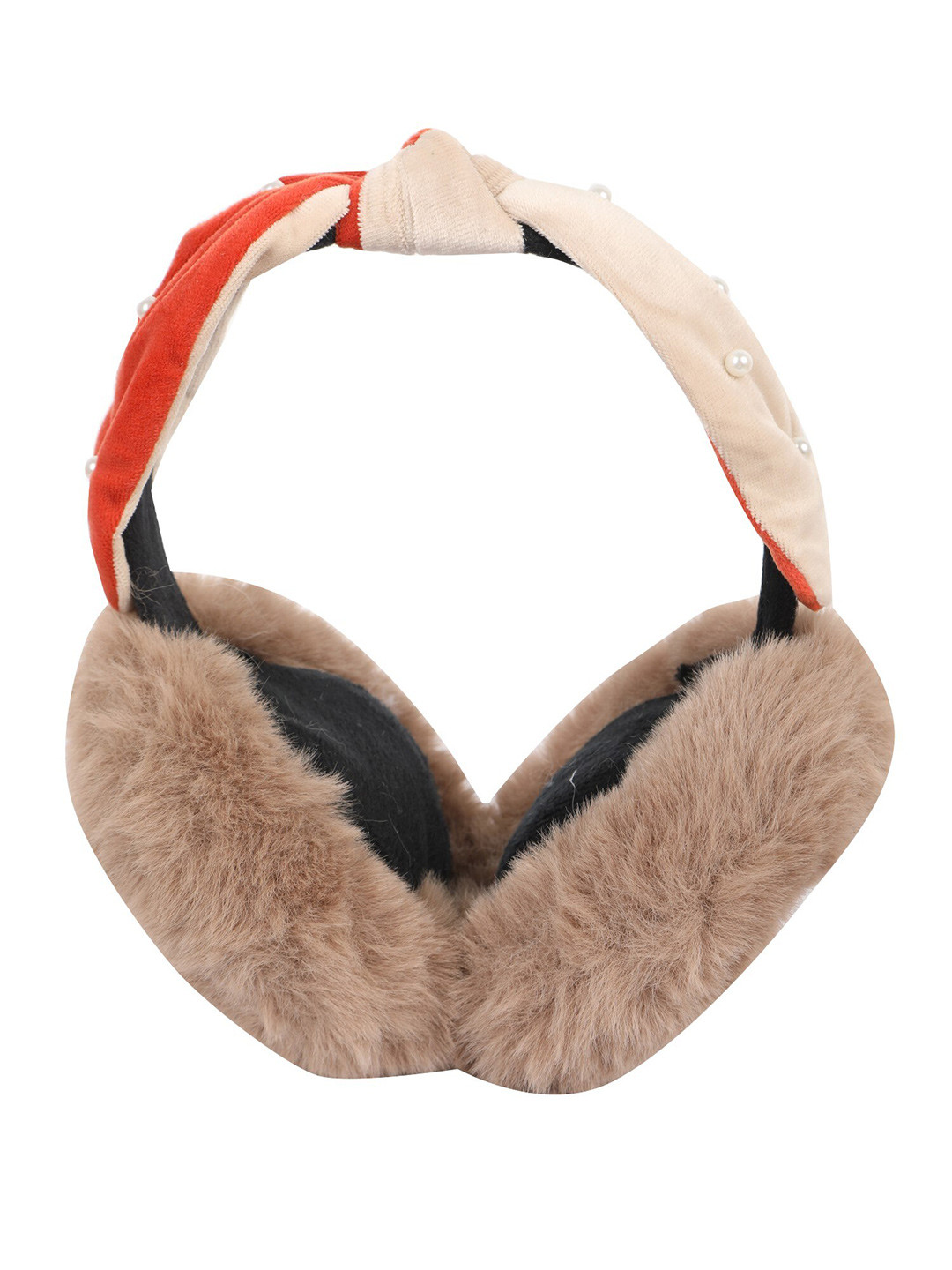 

FabSeasons Unisex Kids Fur Hairband, Brown