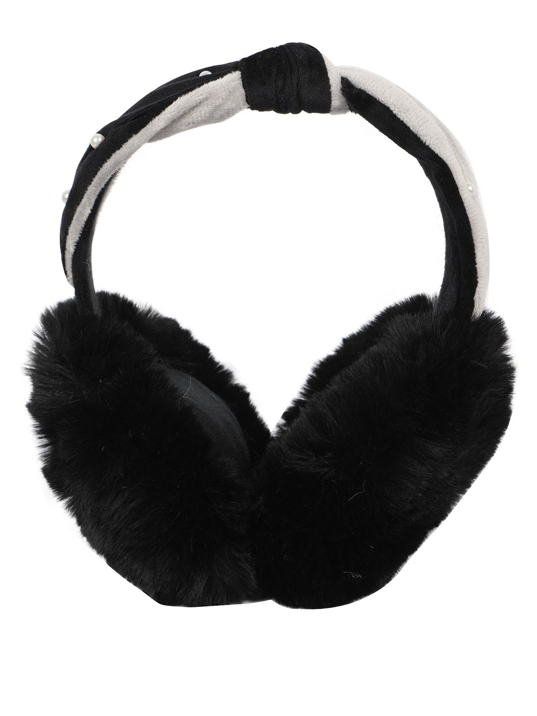 

FabSeasons Unisex Kids Fur Hairband, Black