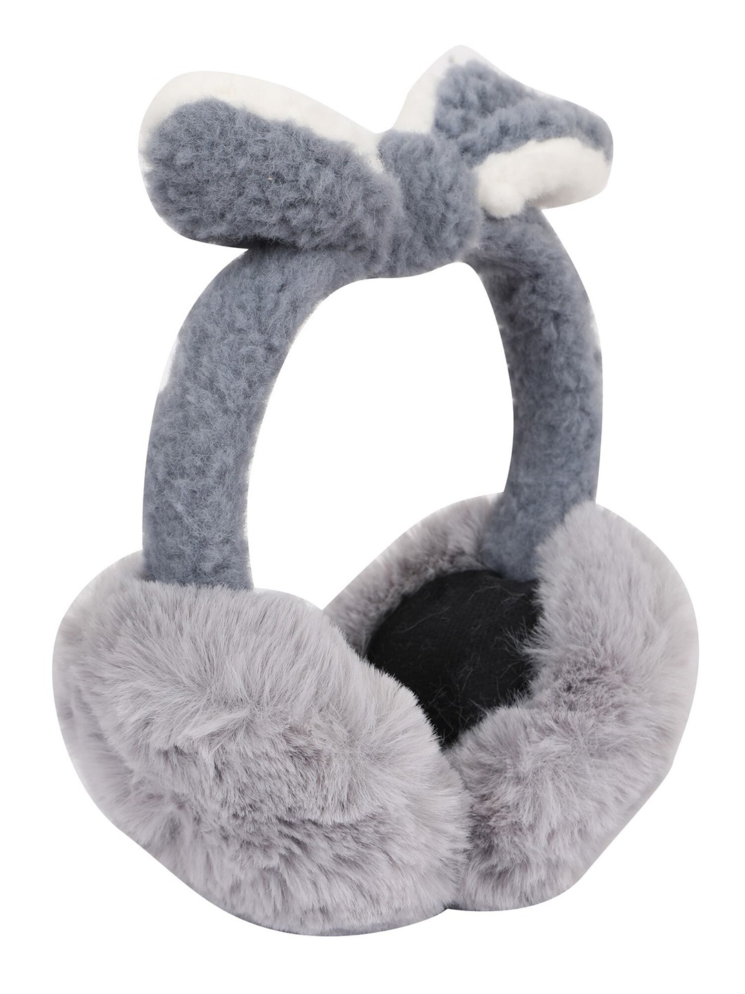 

FabSeasons Unisex Kids Fur Hairband, Grey