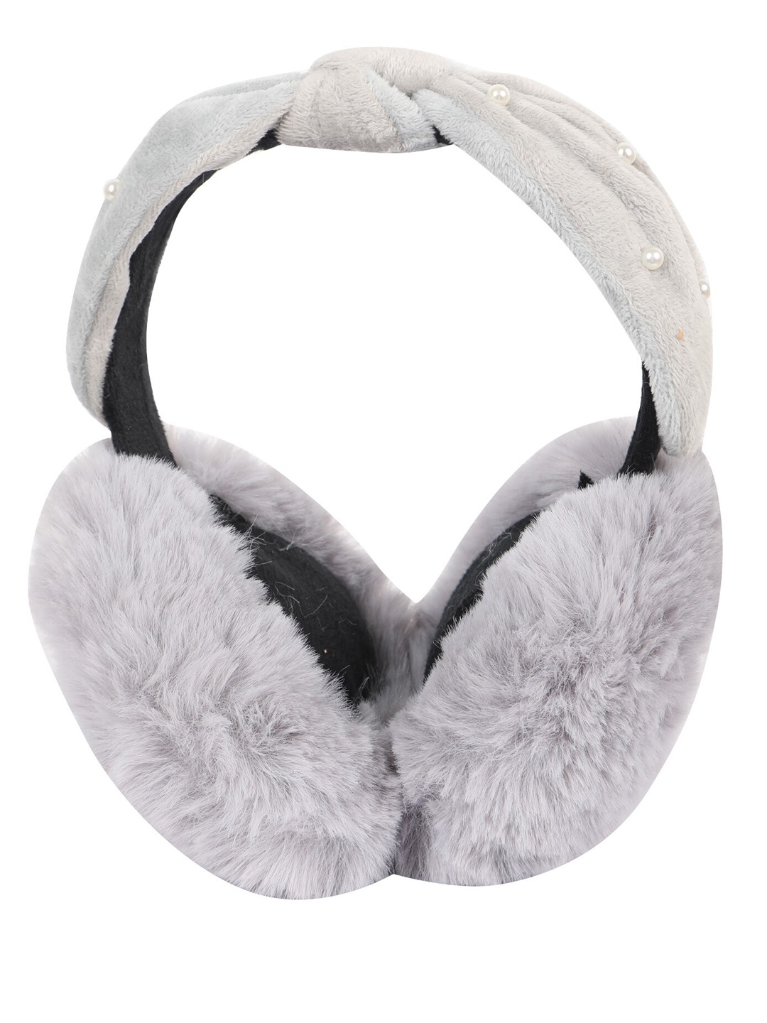 

FabSeasons Unisex Kids Fur Hairband, Grey