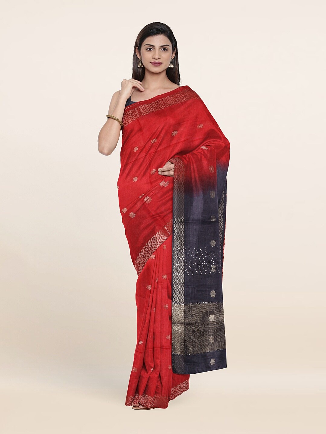 

Pothys Ethnic Motifs Saree, Red