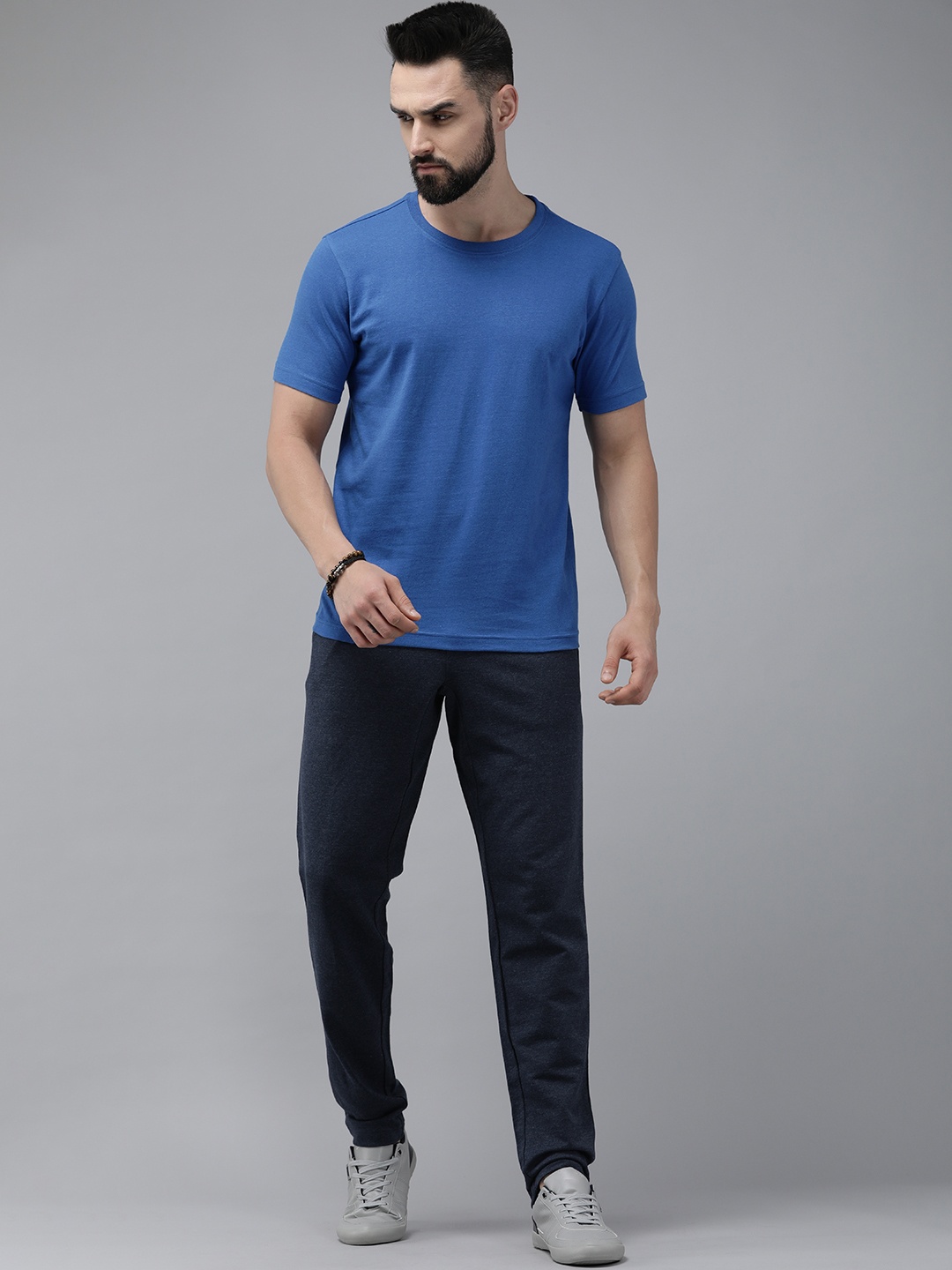 

Roadster Men Short Sleeve Round Neck T-shirt, Blue