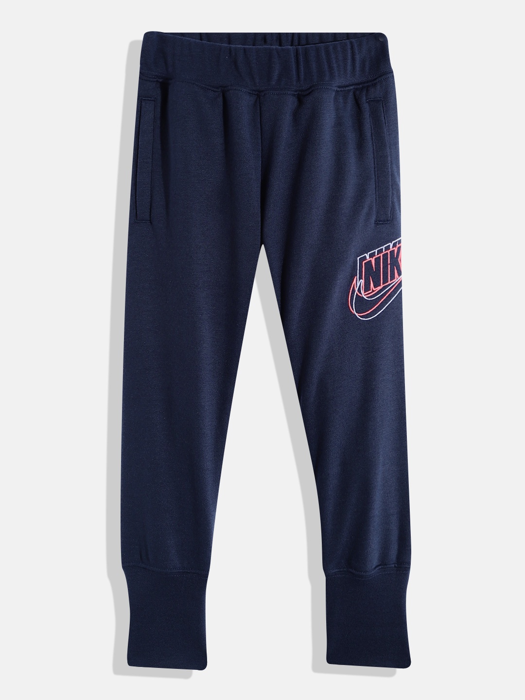 

Nike Girls Navy Blue Recycled Solid Joggers