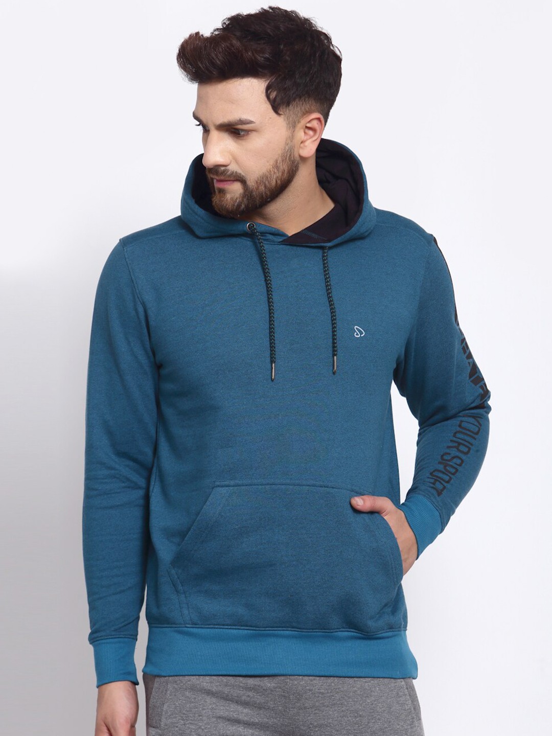 

SPORTO Men Hooded Sweatshirt, Blue