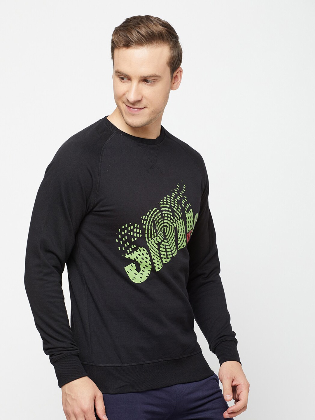 

SPORTO Men Printed Sweatshirt, Black