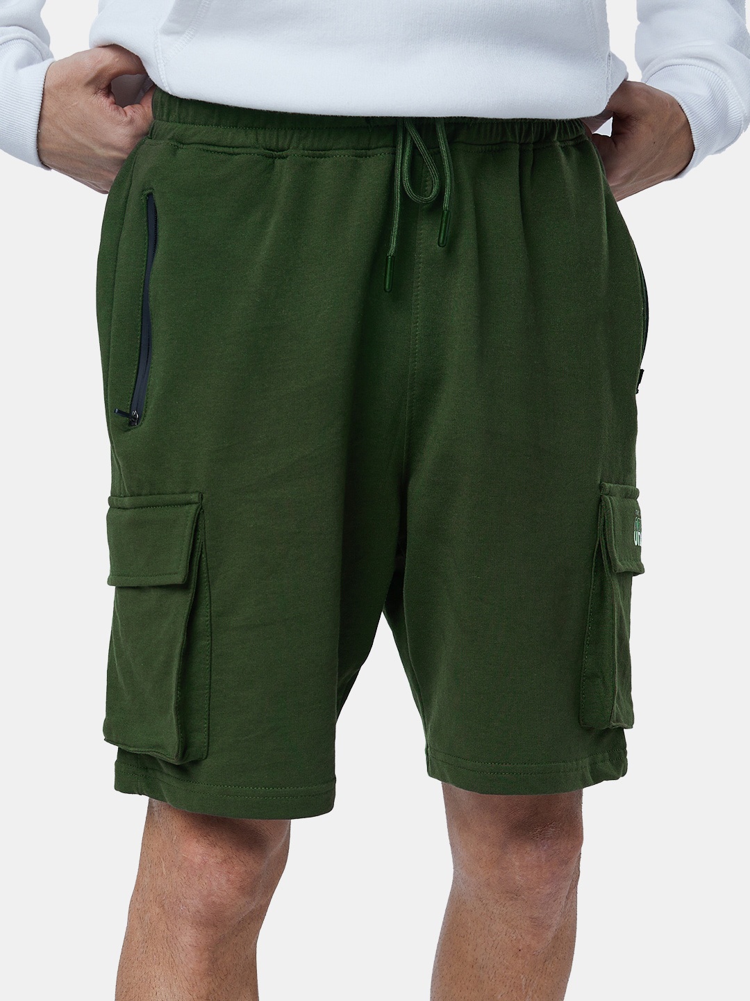 

The Souled Store Men Shorts, Olive