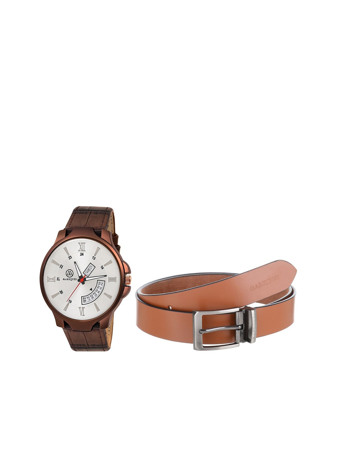 

MARKQUES Men Solid Accessory Gift Set, Bronze