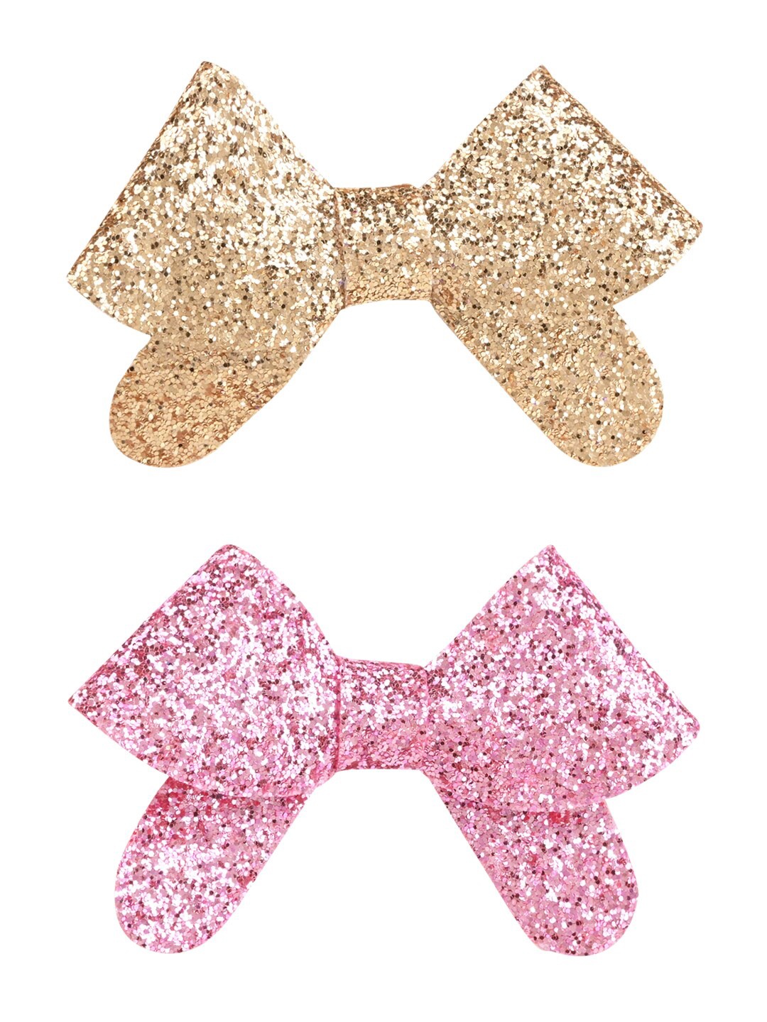 

Aye Candy Girls Set of 2 Embellished Alligator Hair Clip, Gold