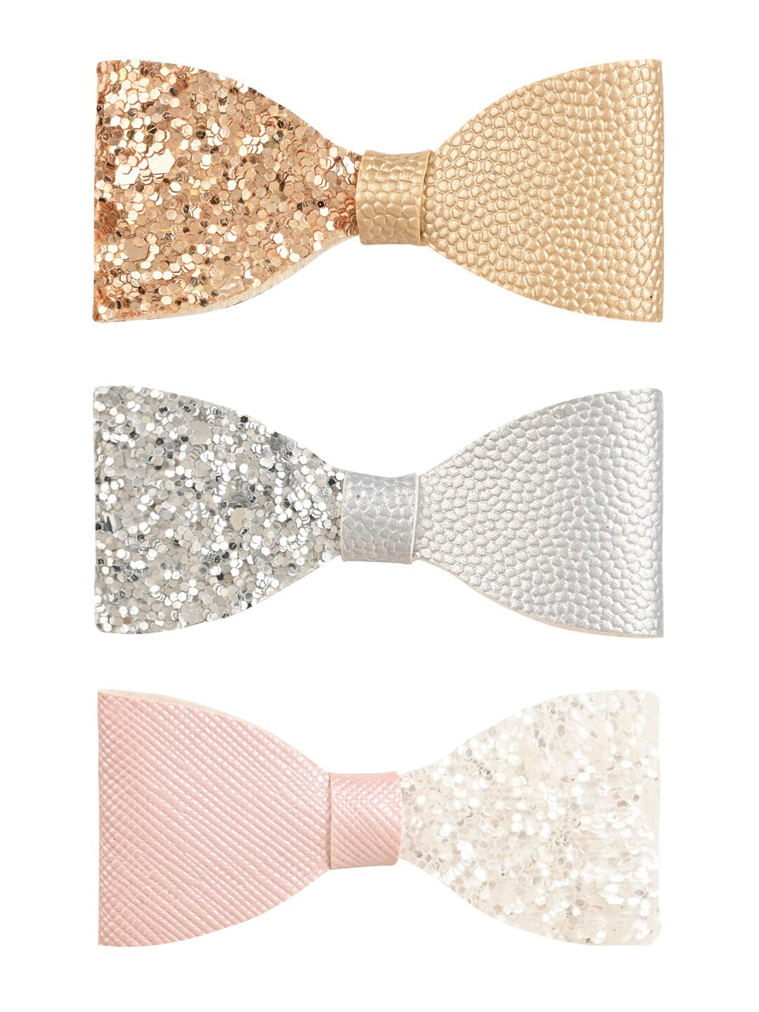 

Aye Candy Girls Set of 3 Embellished Alligator Hair Clip, Grey