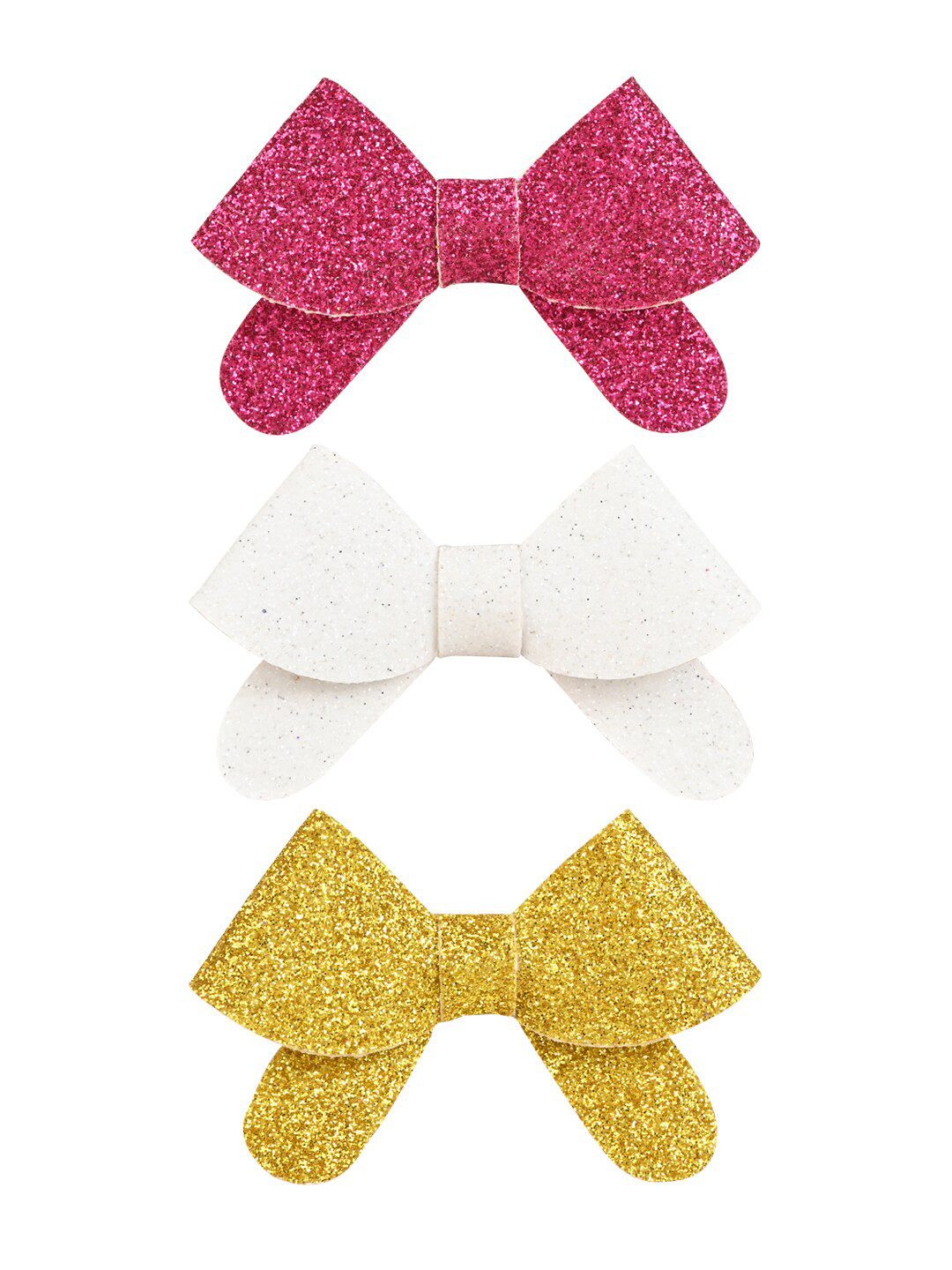 

Aye Candy Girls Set of 3 Embellished Alligator Hair Clip, White