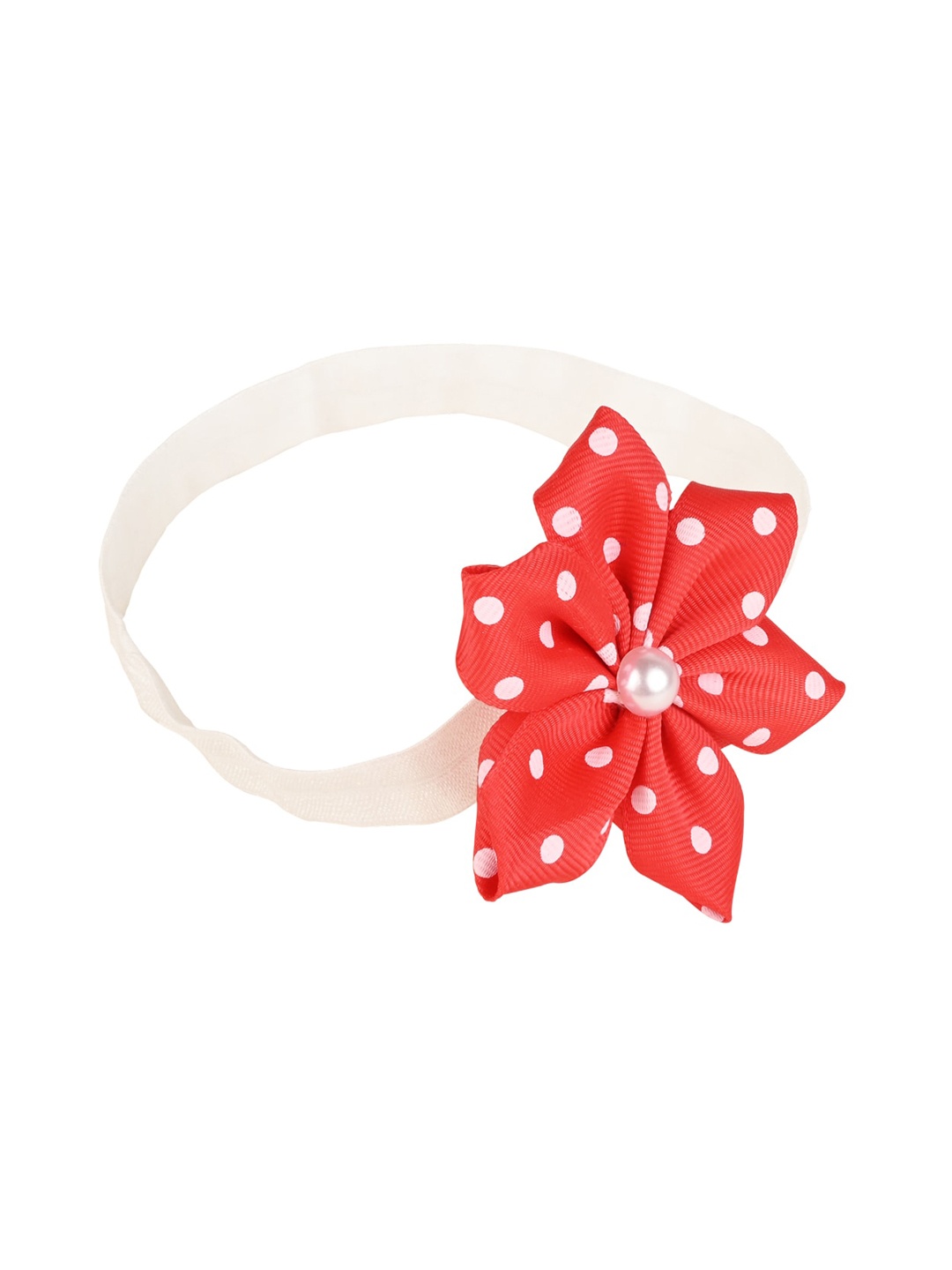 

Aye Candy Girls Polka Flower Headband, Red
