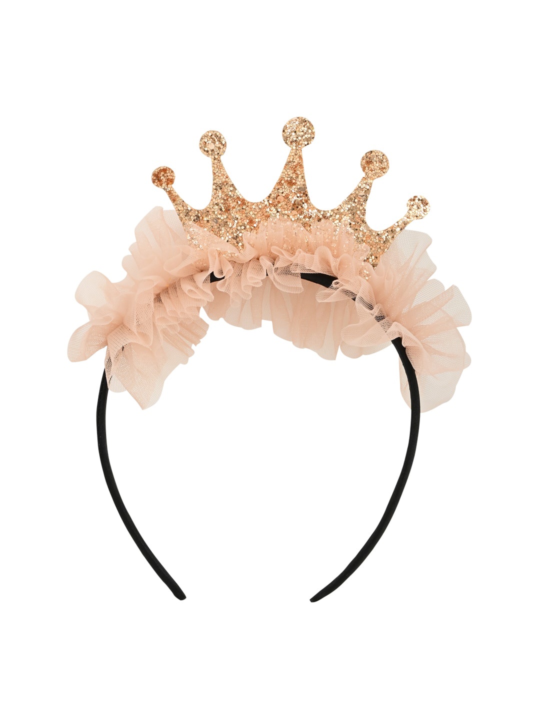 

Aye Candy Girls Tulle Crown Hairband, Gold