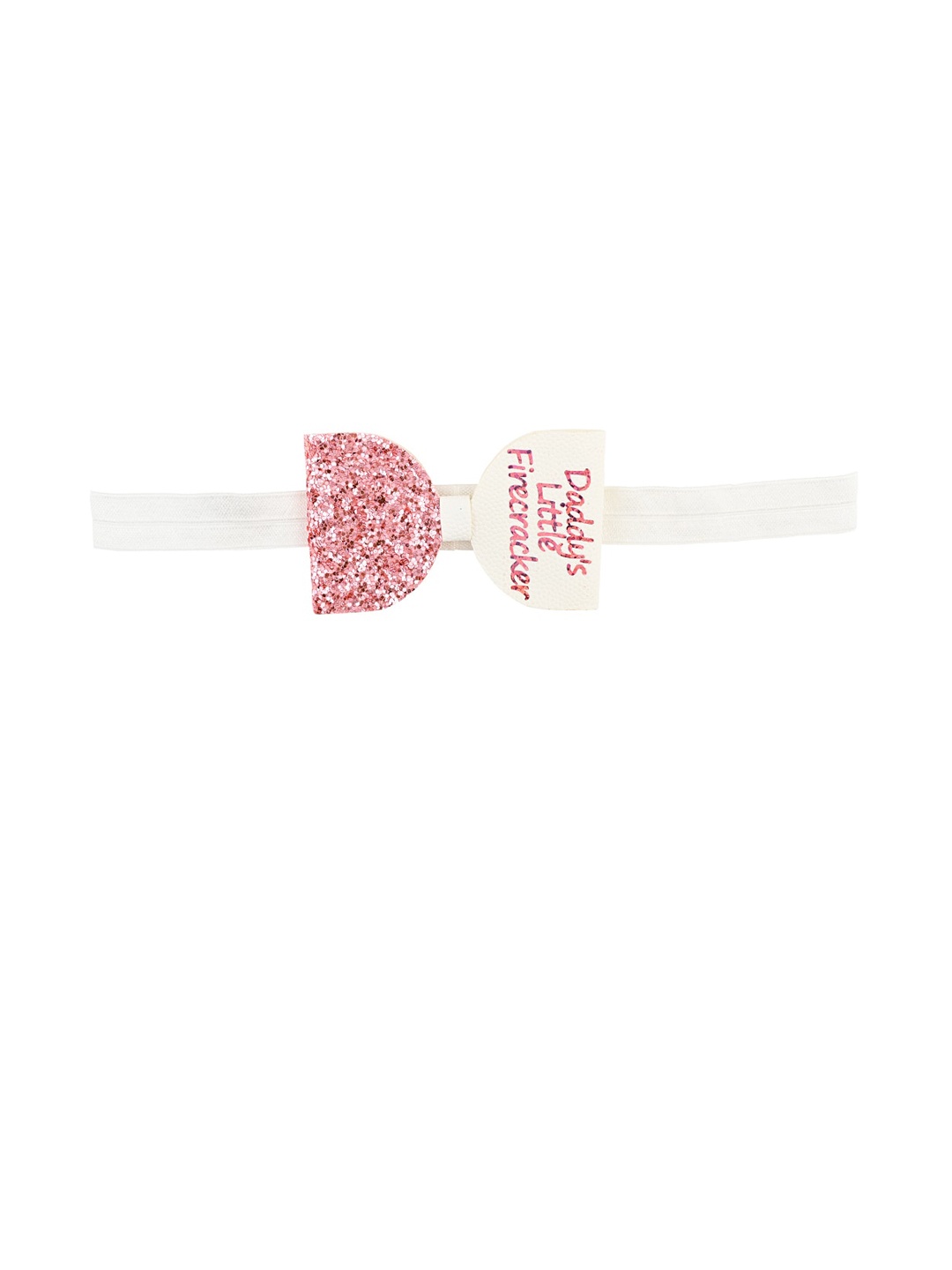 

Aye Candy Girls Daddy's Little Firecracker Festive Bow Headband, Pink