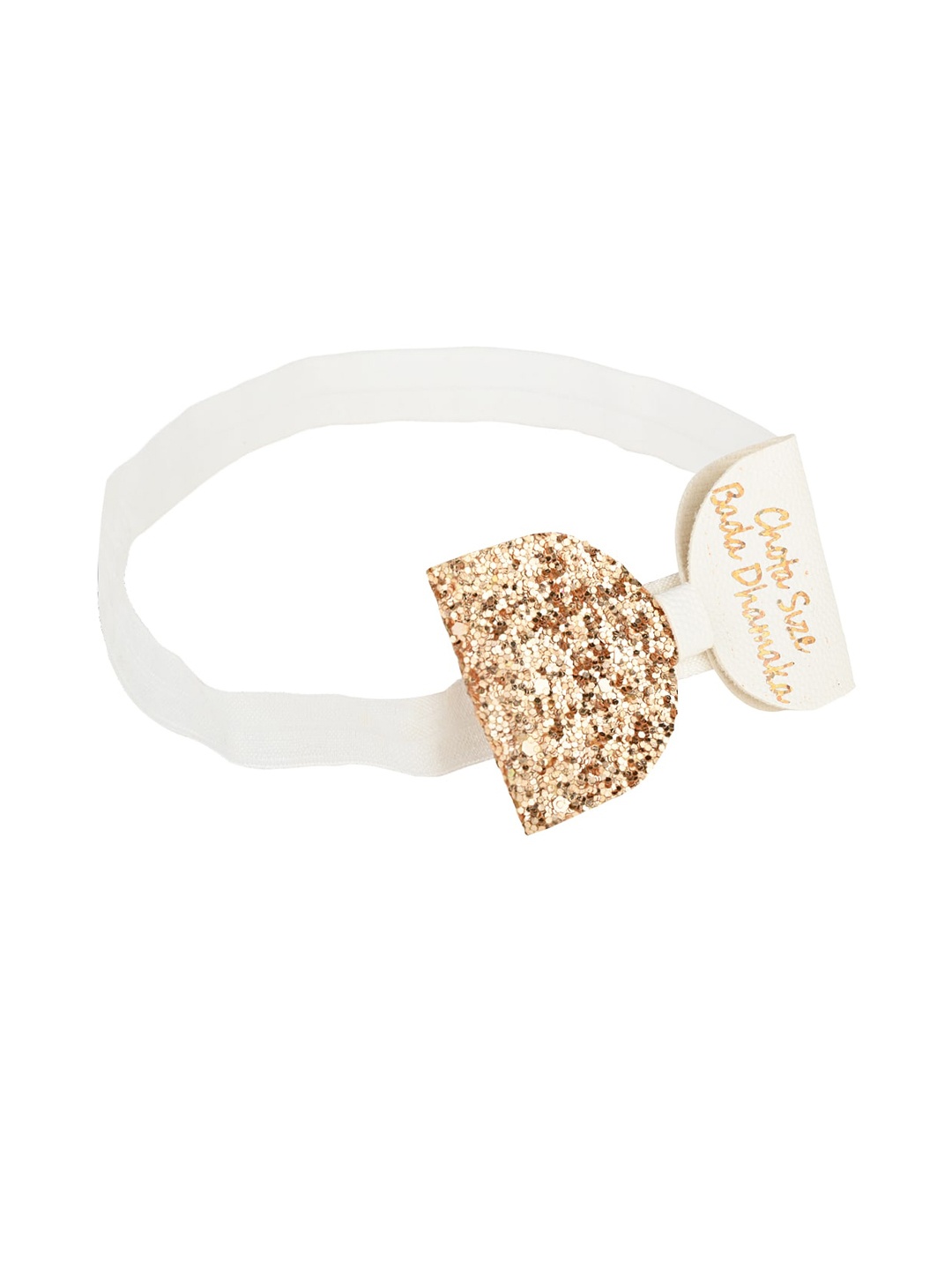 

Aye Candy Girls Chota Size Bada Dhamaka Festive Bow Headband, Gold