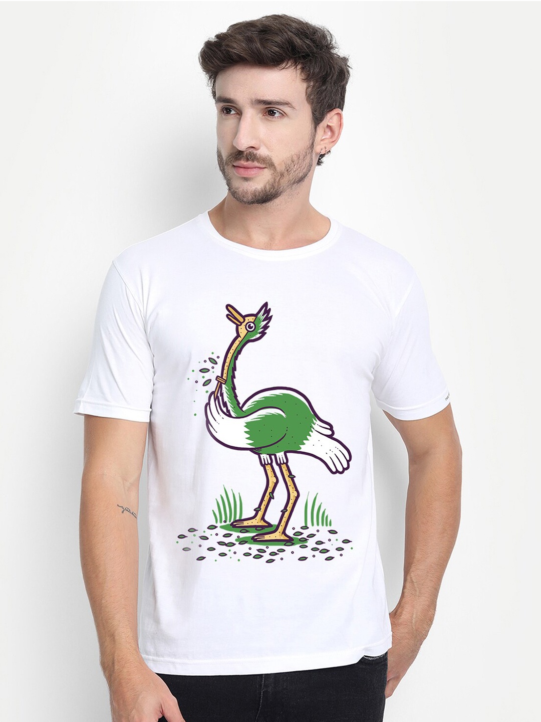 

THREADCURRY Men Printed T-shirt, White