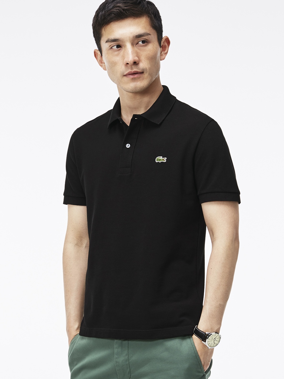 

Lacoste Black Slim Fit Petit Pique Polo