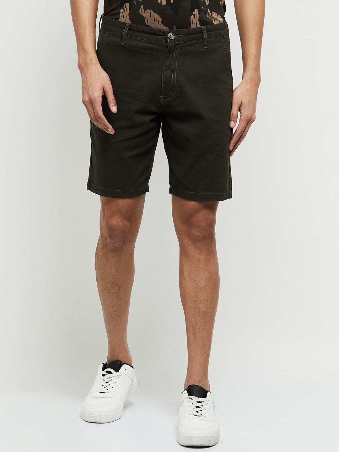 

max Men Cotton Shorts, Green