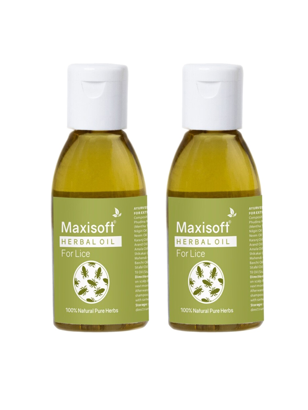 

Maxisoft Set Of 2 Anti-Lice Herbal Oil, Green