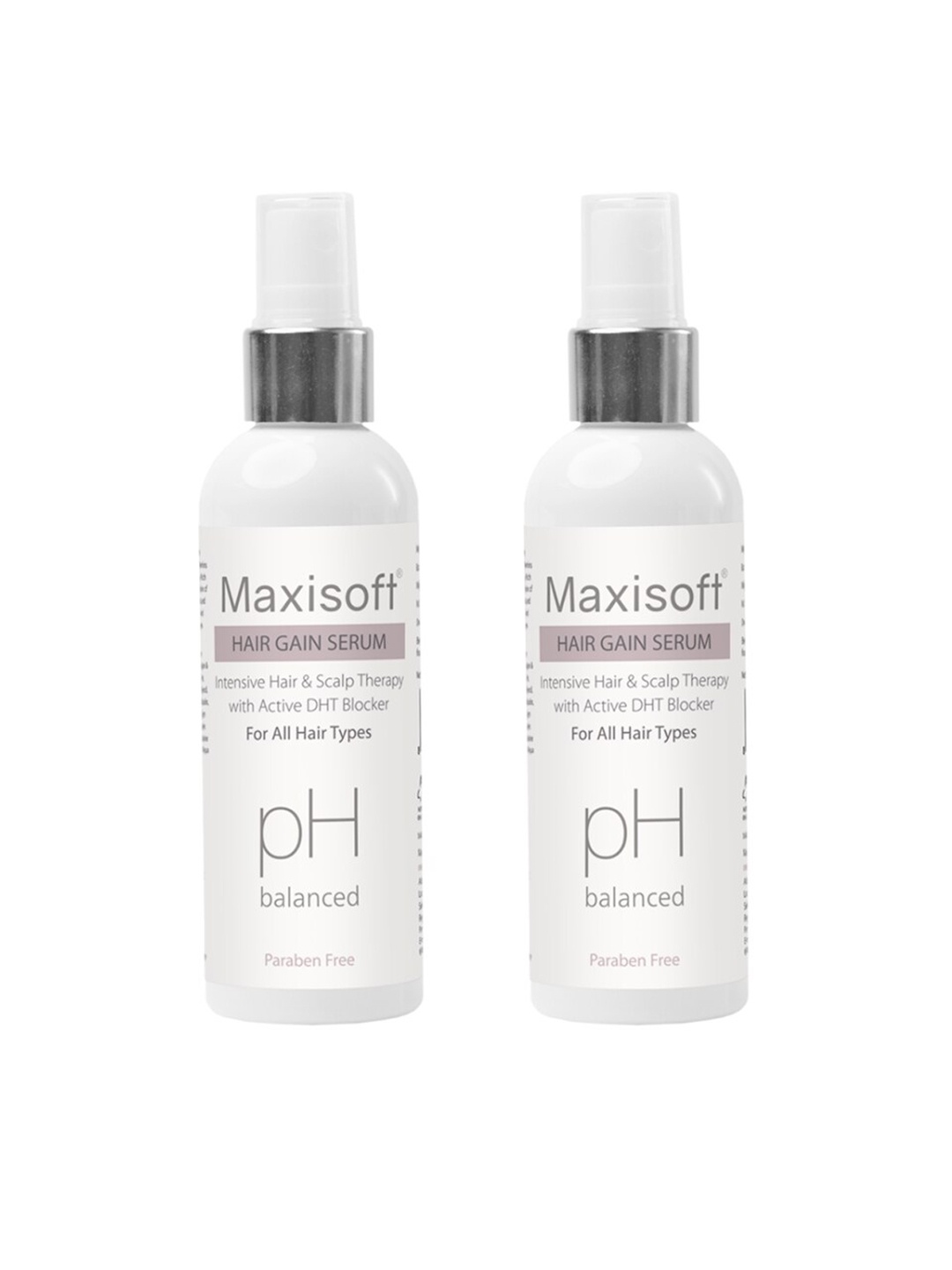 

Maxisoft Set Of 2 Hair Gain Serum-100ML, Transparent