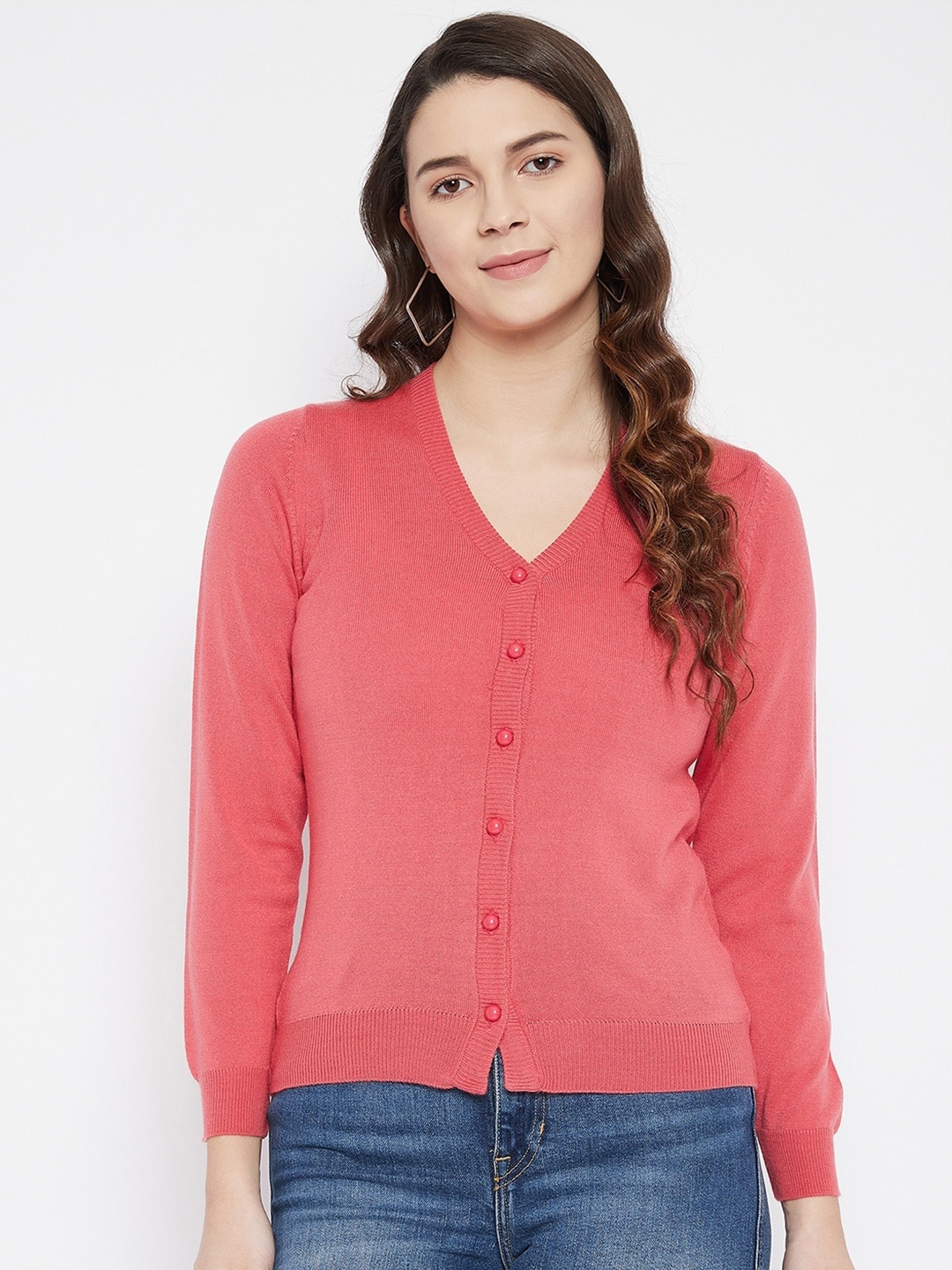 

Zigo Women Wool Cardigan, Pink