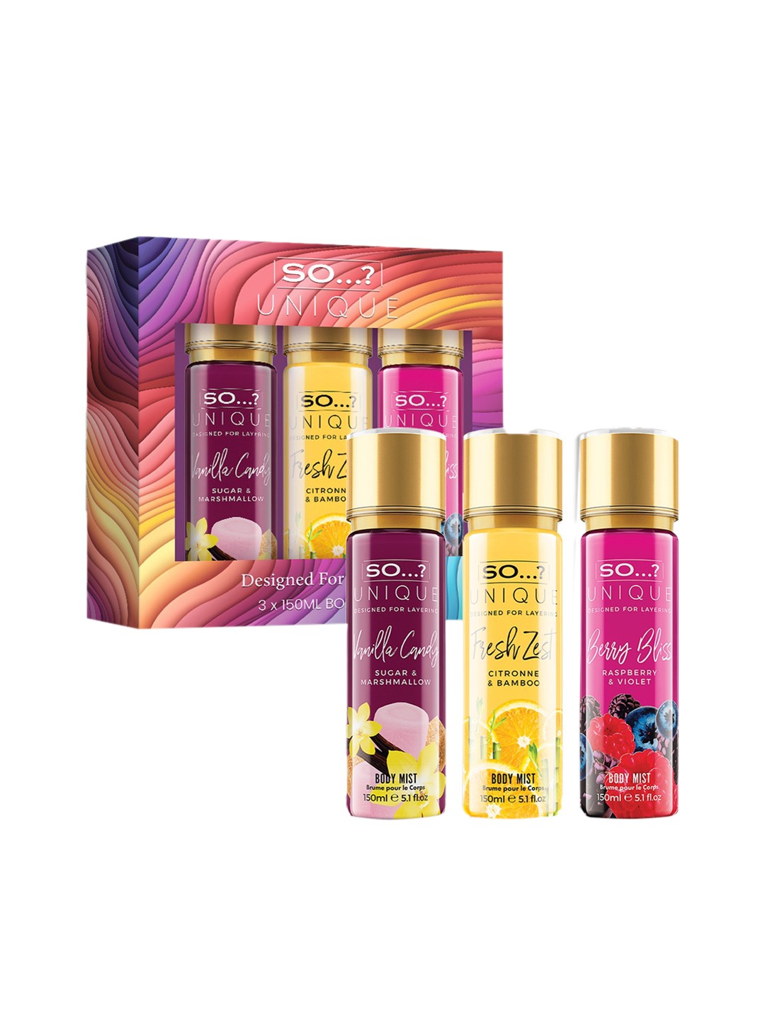 

SO Women Date Nght Body Mist Combo 150 ml, Transparent