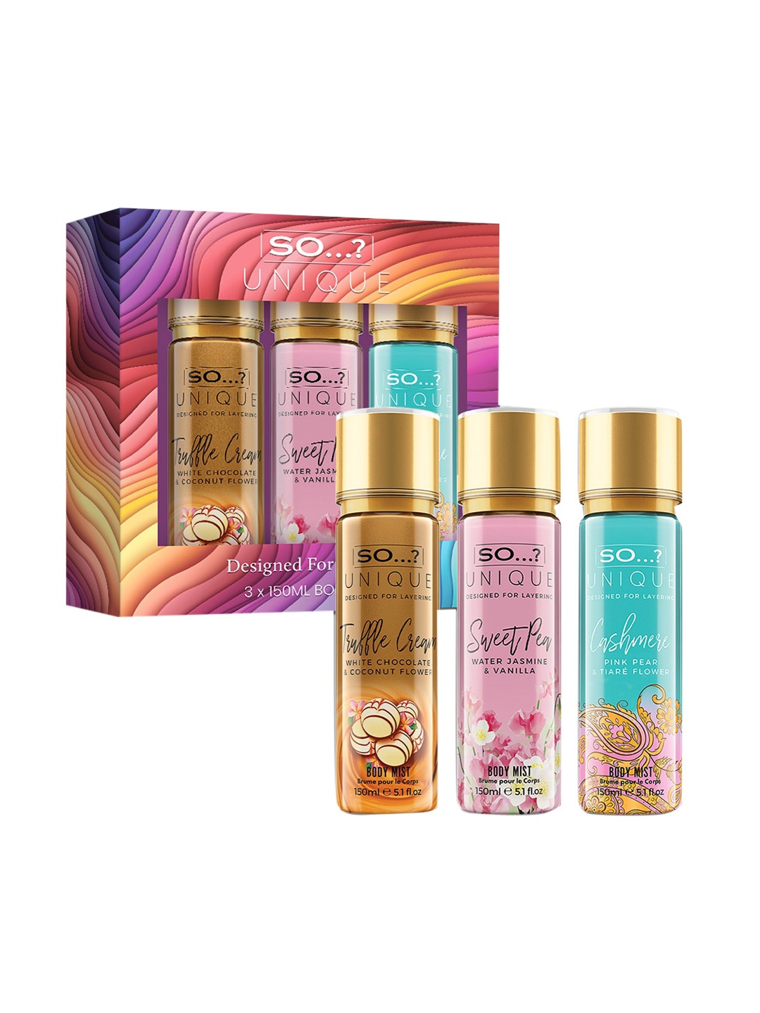 

SO Love Strom Tuffle Cream+Sweet pea +Cashmere Body Mist Combo, Transparent