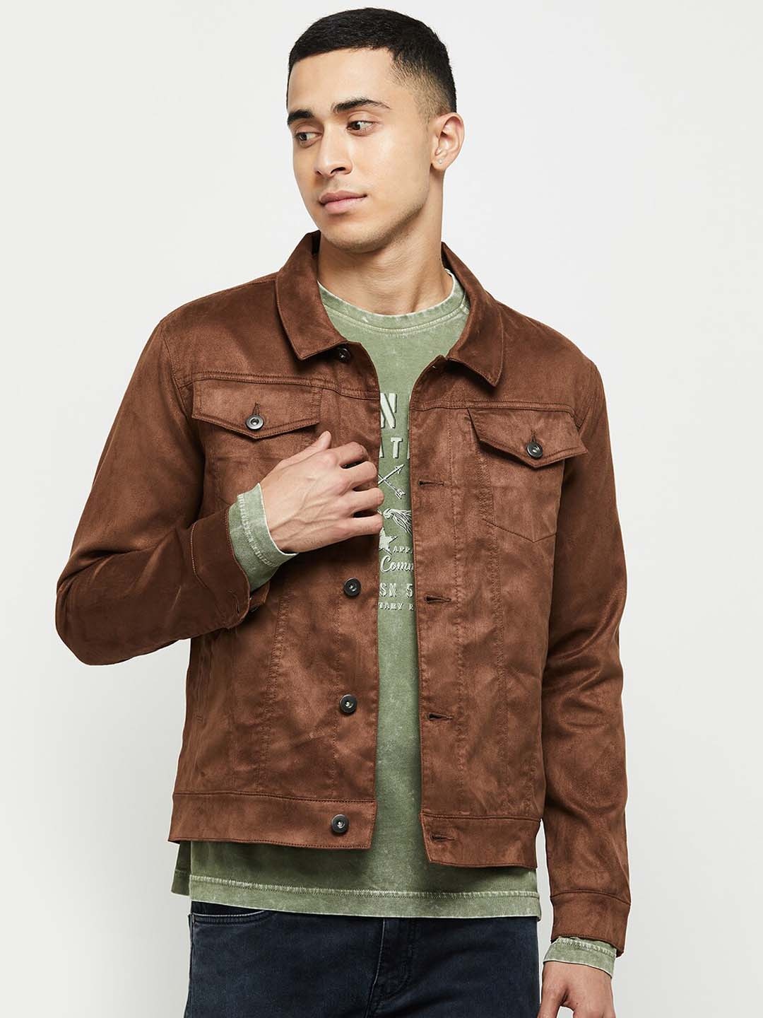 

max Men Solid Tailored Jacket, Tan