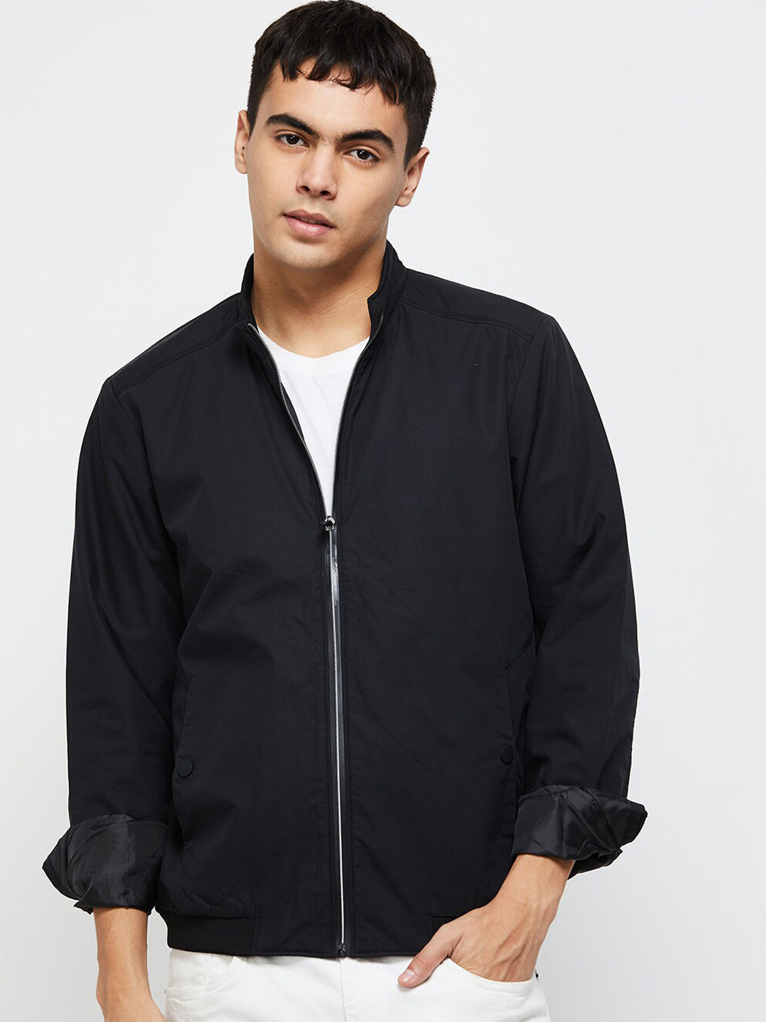 

max MeTailored Pure cotton Jacket, Black