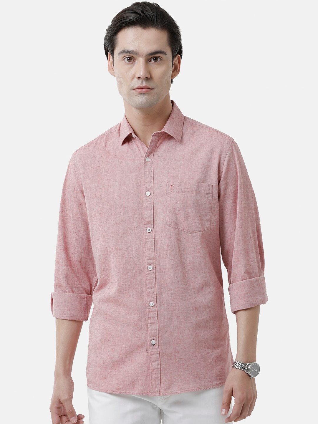 

CAVALLO by Linen Club Men Red Casual Shirt