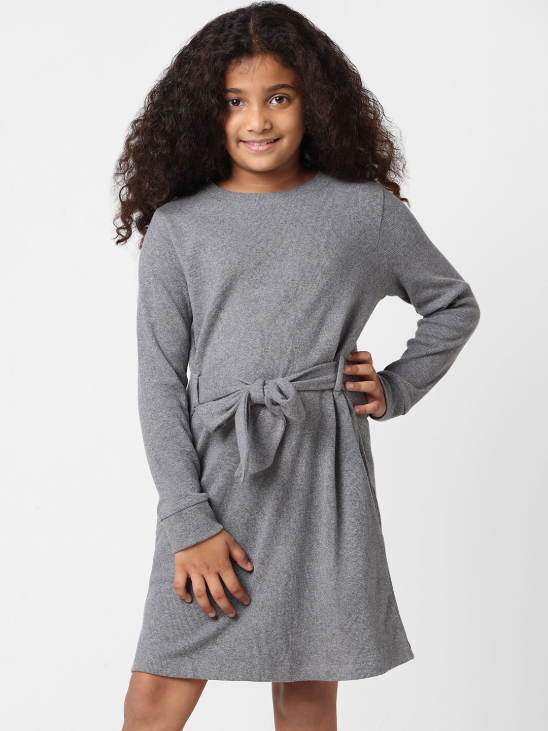 

KIDS ONLY Girls Cotton A-Line Dress, Grey