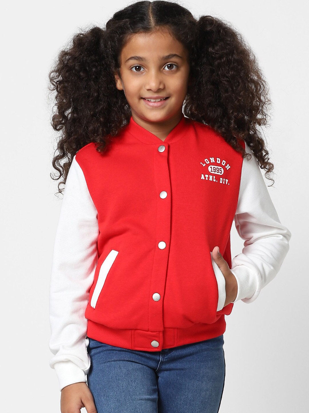 

KIDS ONLY Girls Bomber Jacket, Red