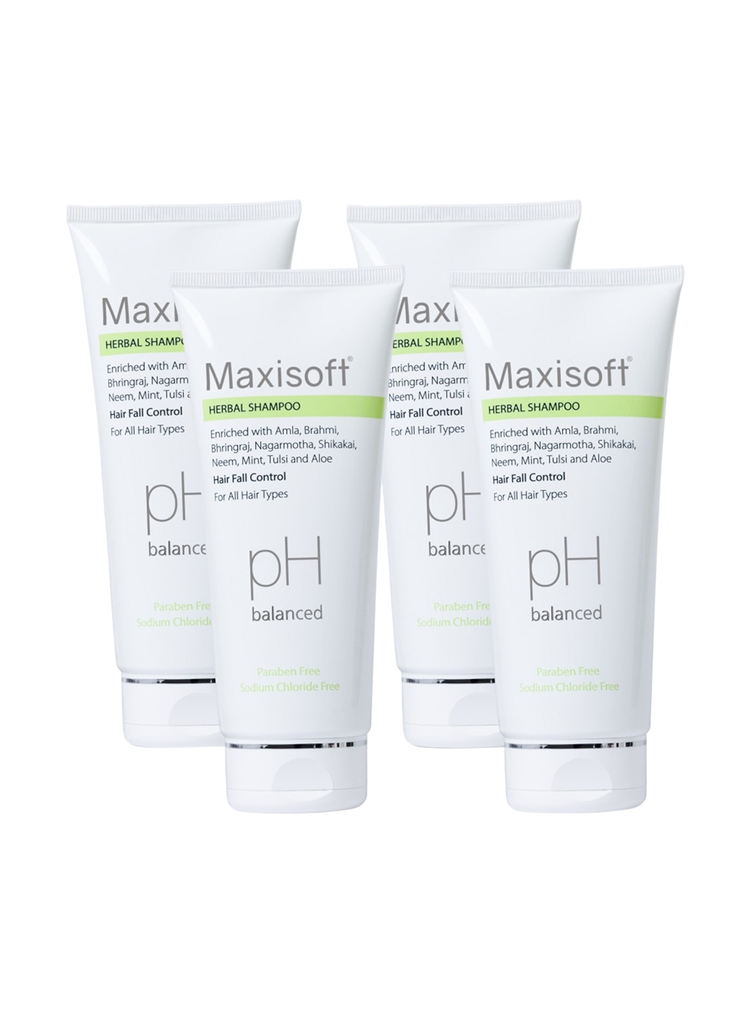 

Maxisoft Pack of 4 Herbal Shampoo, Na