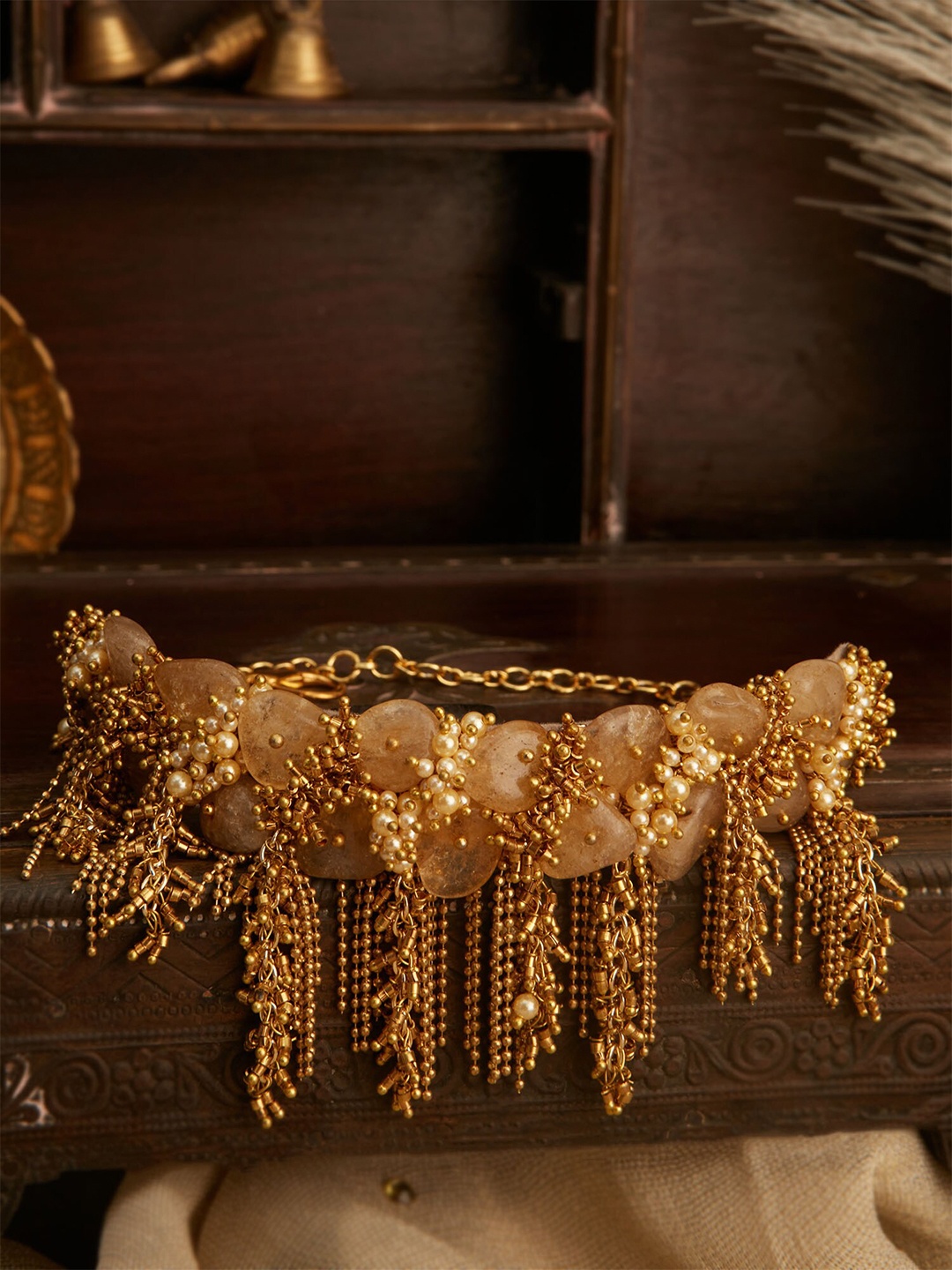 

D'oro Gold-Plated Choker Necklace