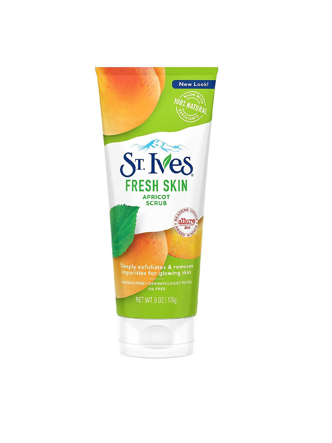 

St. Ives Fresh Skin Invigorating Apricot Face Scrub 170ml, Green